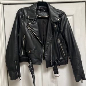 Zara Faux Leather Jacket - size L